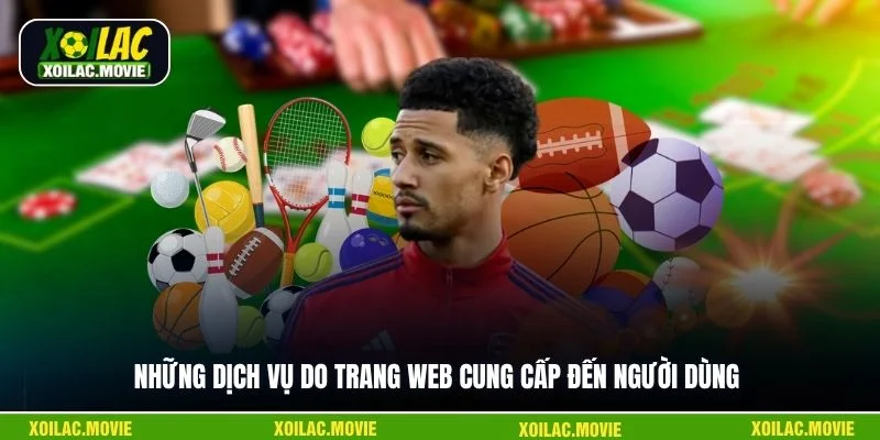 Những dịch vụ do trang web cung cấp đến người dùng