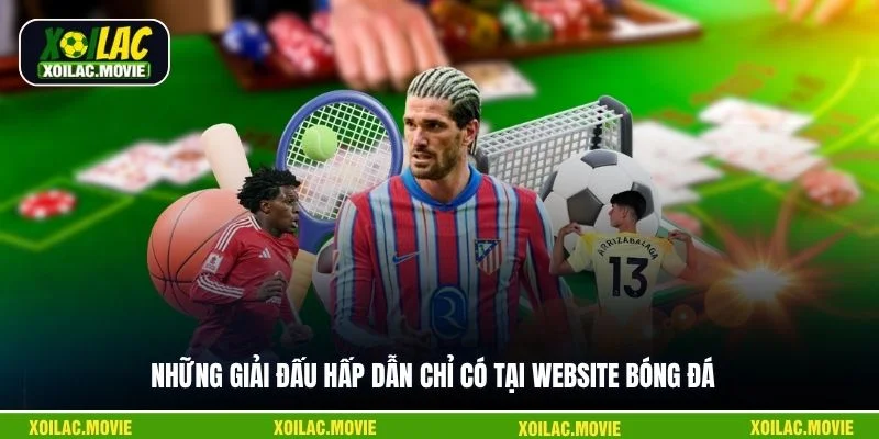 Những giải đấu hấp dẫn chỉ có tại website bóng đá 