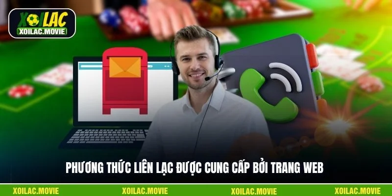 Phương thức liên lạc được cung cấp bởi trang web