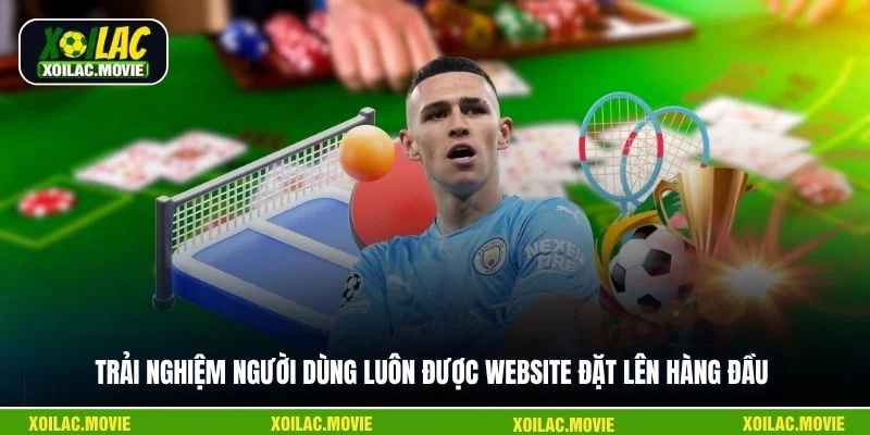 Trải nghiệm người dùng luôn được website đặt lên hàng đầu